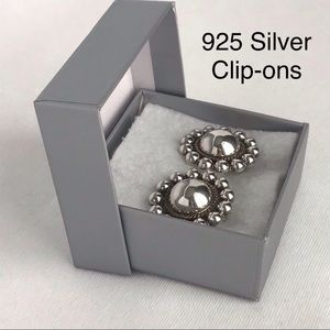 925 Silver Clip On Earings